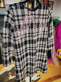 The "Audacity" Sequin Plaid Dress